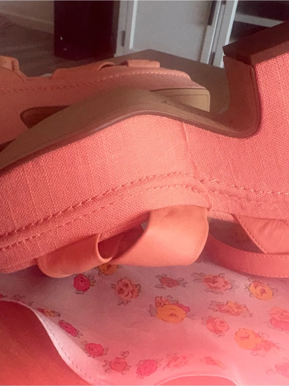 Sam Edelman Coral Knotted Platform Slingback Sandals EXCELLENT CONDITION  7 1/2